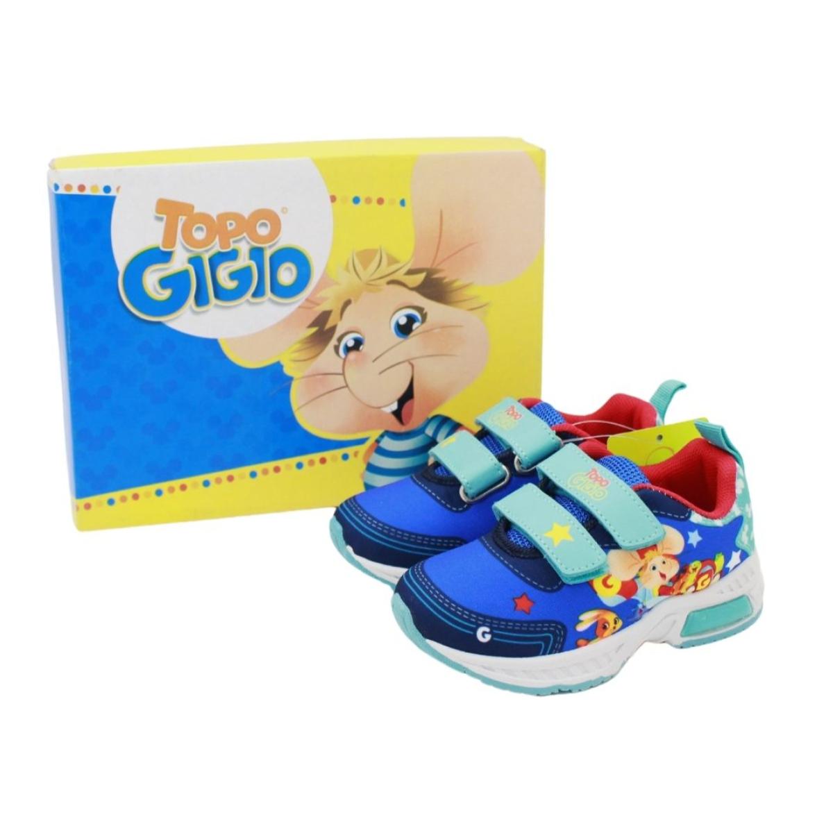 Sneakers con luci Topo Gigio Lui Easy Shoes Blu