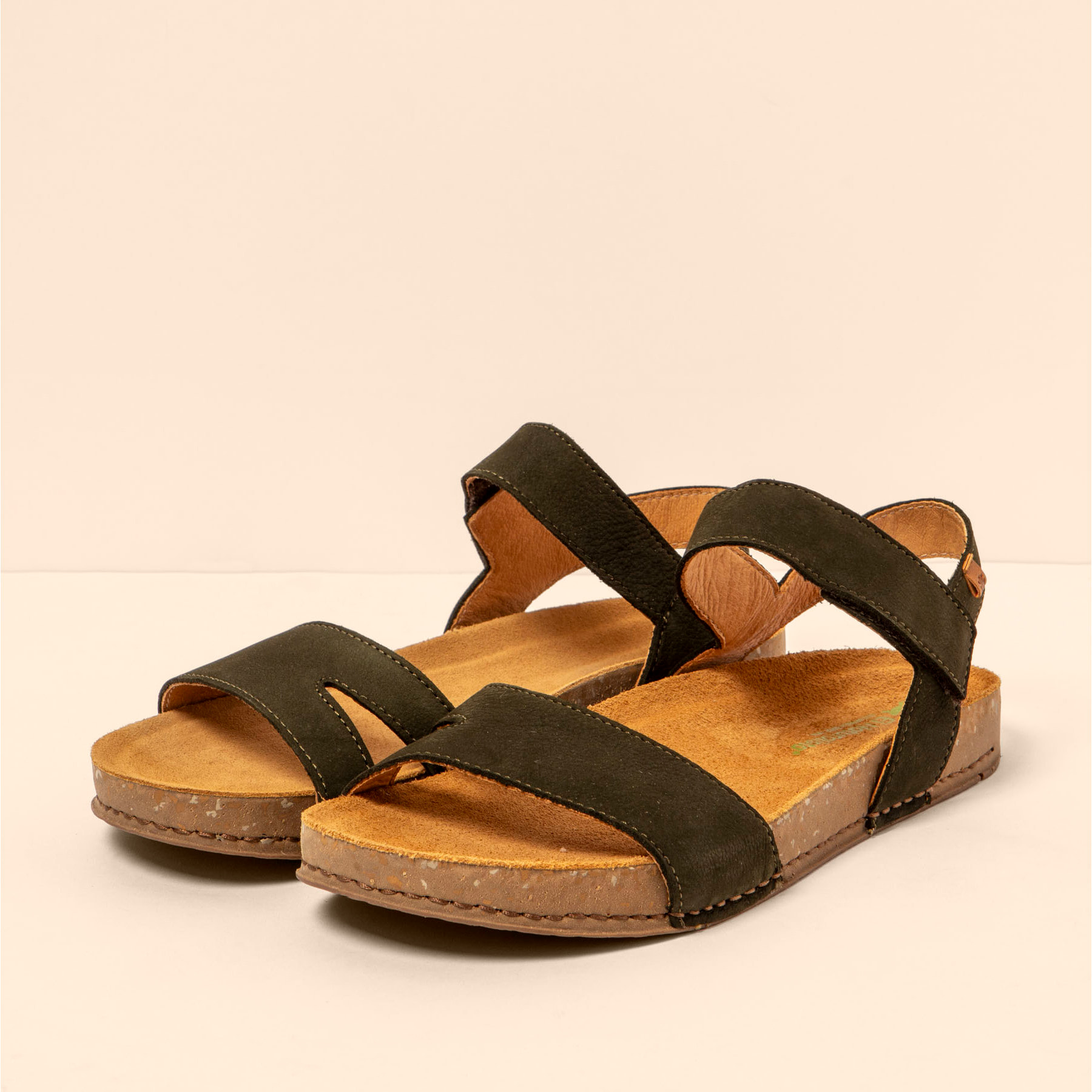 Sandalias N5790 NOBUCK LAVADO KAKI / BALANCE color Kaki