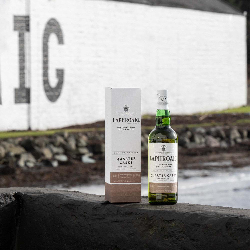 Laphroaig Quarter Cask Islay Single Malt Scotch Whisky avec Étui | 48% vol | 70cl