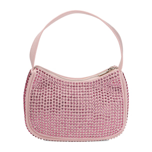 Mini-bag rosa con strass