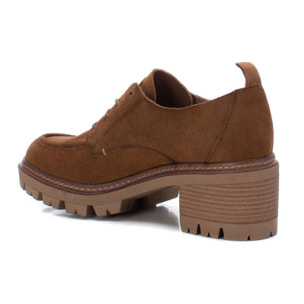 Zapato blucher/derby de piel camel