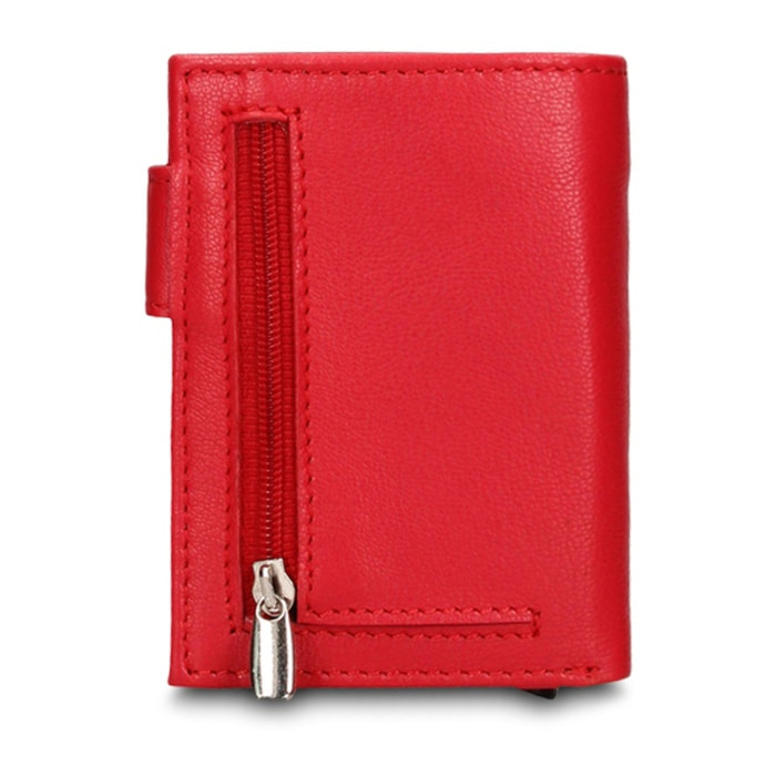 Portafoglio uomo in vera pelle - Modello Novara Elite - Casual - 7.5 x 10.0 x 2.0 cm