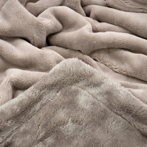 Plaid polaire - Cozy Beige Taupe - 760g/m²