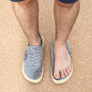 Zapatos N5953 WASHED COTTON GREY/TEKO color Grey