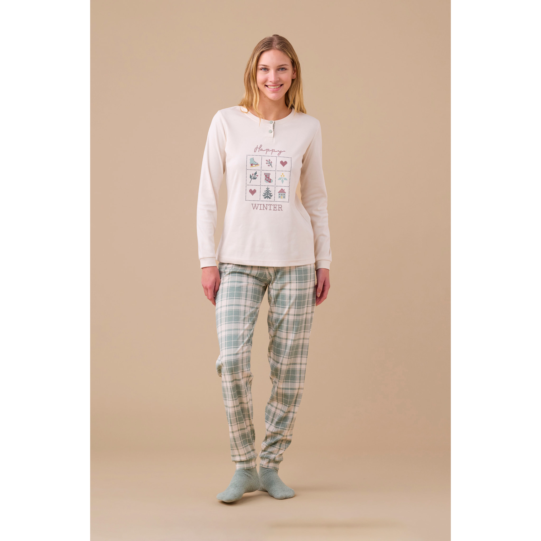 Pigiama caldo cotone articolo winter. Noidinotte