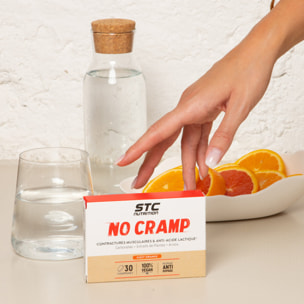 STC Nutrition - No Cramp - Ginseng, Quinquina, Magnésium & Vitamine B6 - Fonction Musculaire & Réduction de la Fatigue - Lot de 3 Boîtes de 30 Comprimés Goût Orange