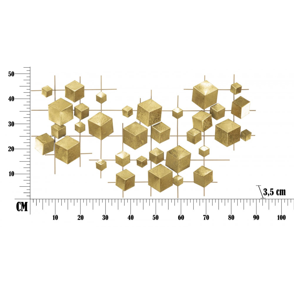 PANNELLO IN FERRO ABSTRACT CM 90,5X3,5X50