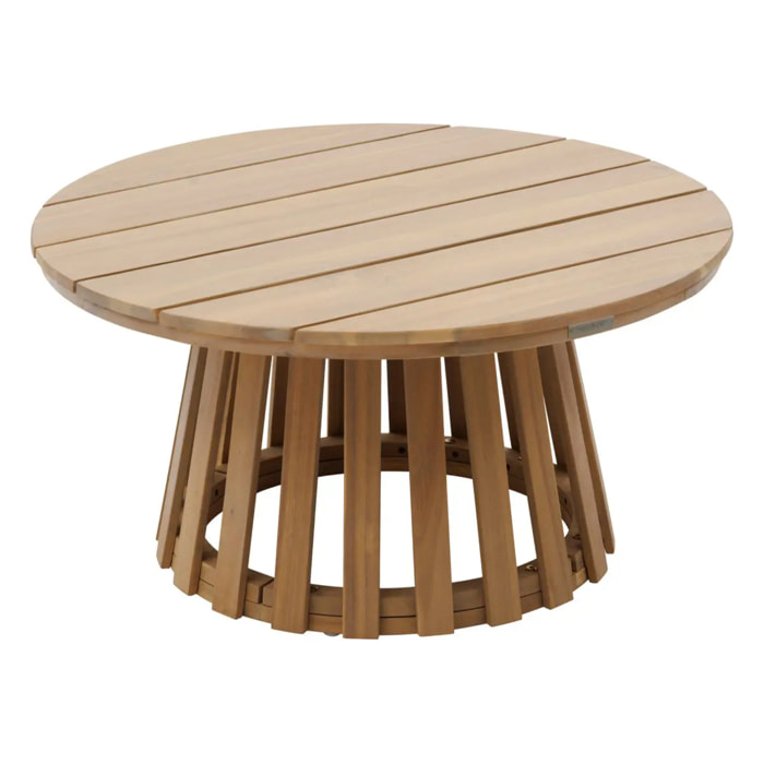 Table d appoint de jardin ronde "Osuna" 80 x 80cm en acacia