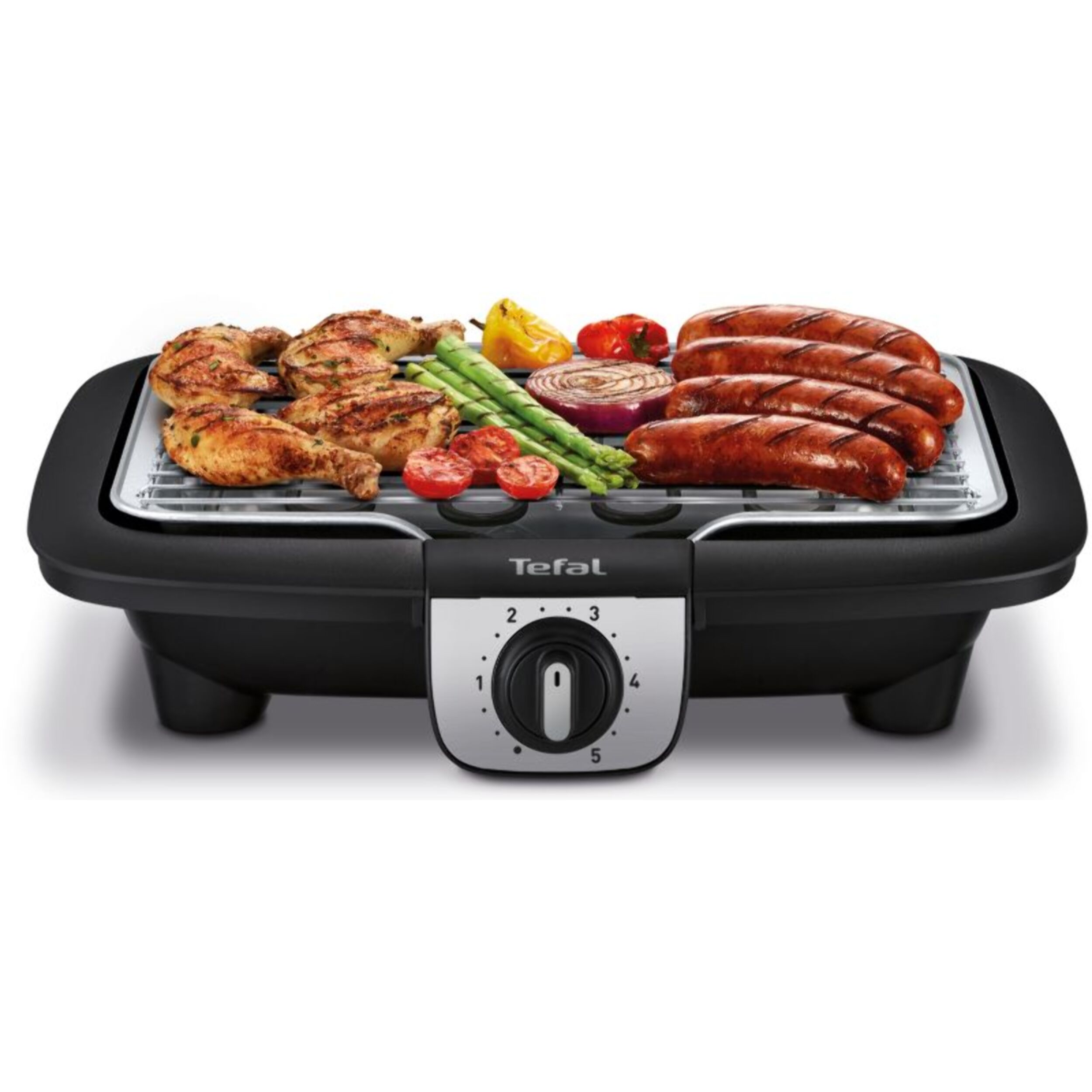 Barbecue électrique TEFAL BG931812 easygrill 2 en 1 sur pieds, 35x21 cm