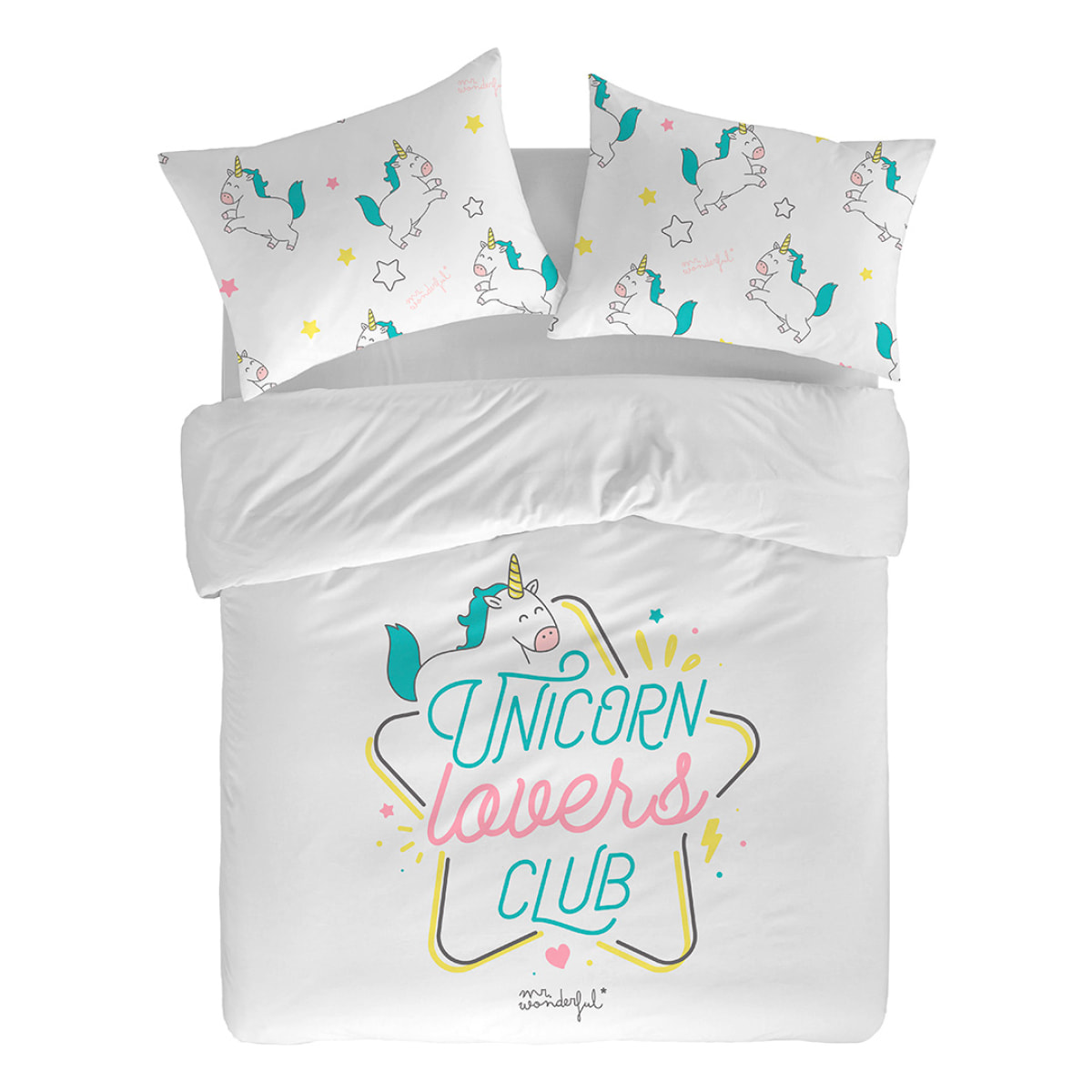 Funda nórdica Mr. Wonderful Unicorn Lovers - 1005 algodón -