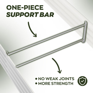 Hatake - Letto per Orto rialzato Rettangolare da Esterno 180x90x30 cm in Acciaio Inox Nero