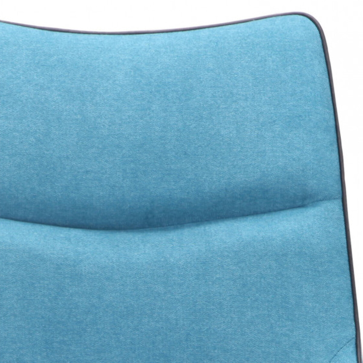 Chaise en tissu avec piètement en métal noir - 4 coloris - LIANA