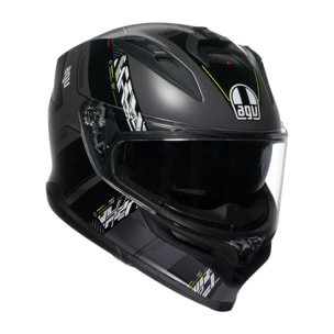 CASCO AGV K7 AGV E2206 MPLK KYBER MATT GREY/YELLOW FLUO