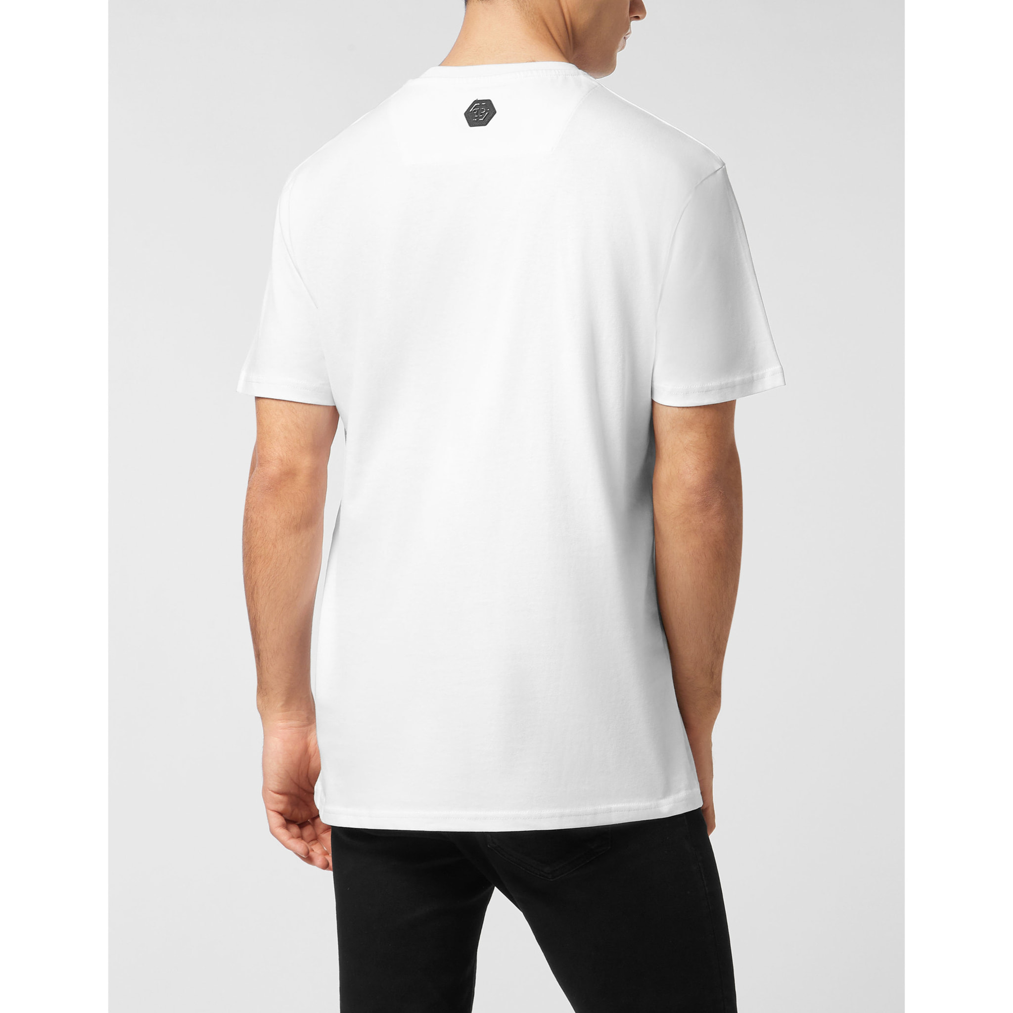 PHILIPP PLEIN Camiseta de cuello redondo y manga larga TEDDY