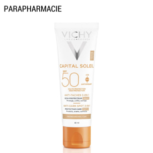 CAPITAL SOLEIL SPF50+ - Soin anti-tâches 3-en-1 soin quotidien teinté 50 ml