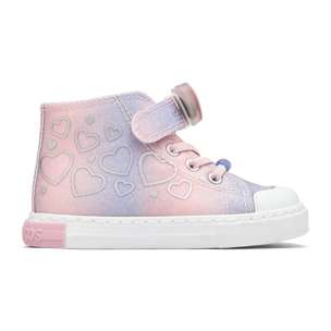 Zapatillas Altas De Luces De Niña Con Purpurina