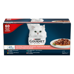 GOURMET PERLE Filettines Sauce Multivariétés 60x85g