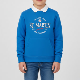 Felpa girocollo con logo stampato inside brushed