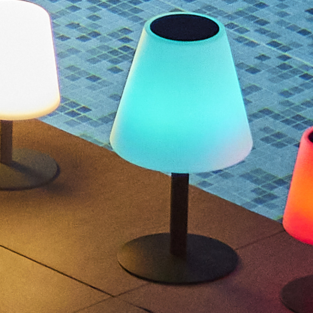 Lampe de table solaire STANDY RGB H36CM