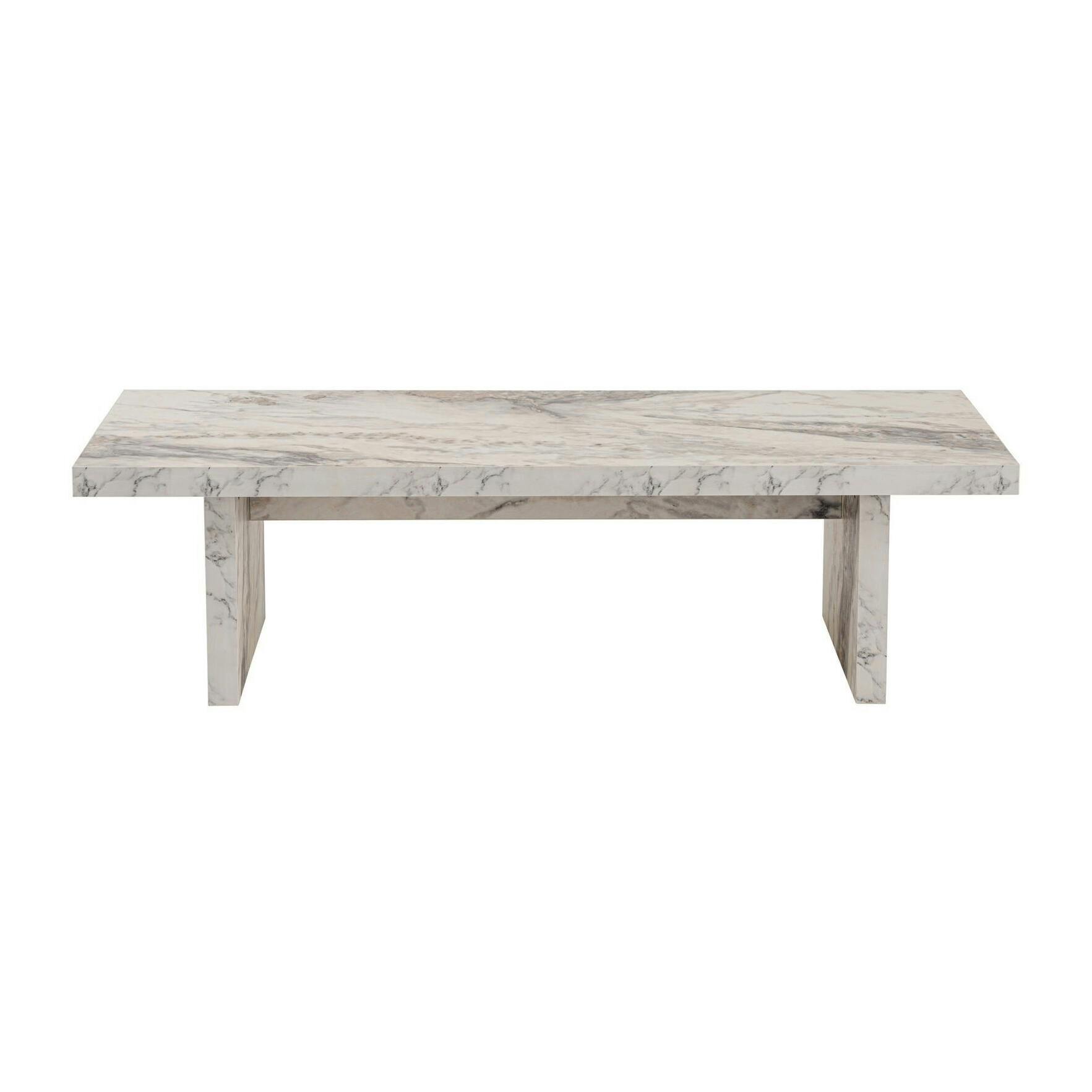 Table basse gigogne design – effet marbre (3 pièces) MARFA