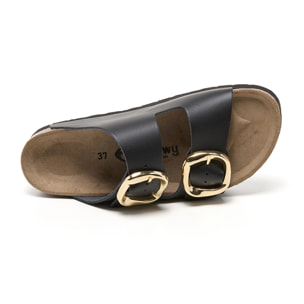 SANDALO CON ZEPPA BILLOWY NERO