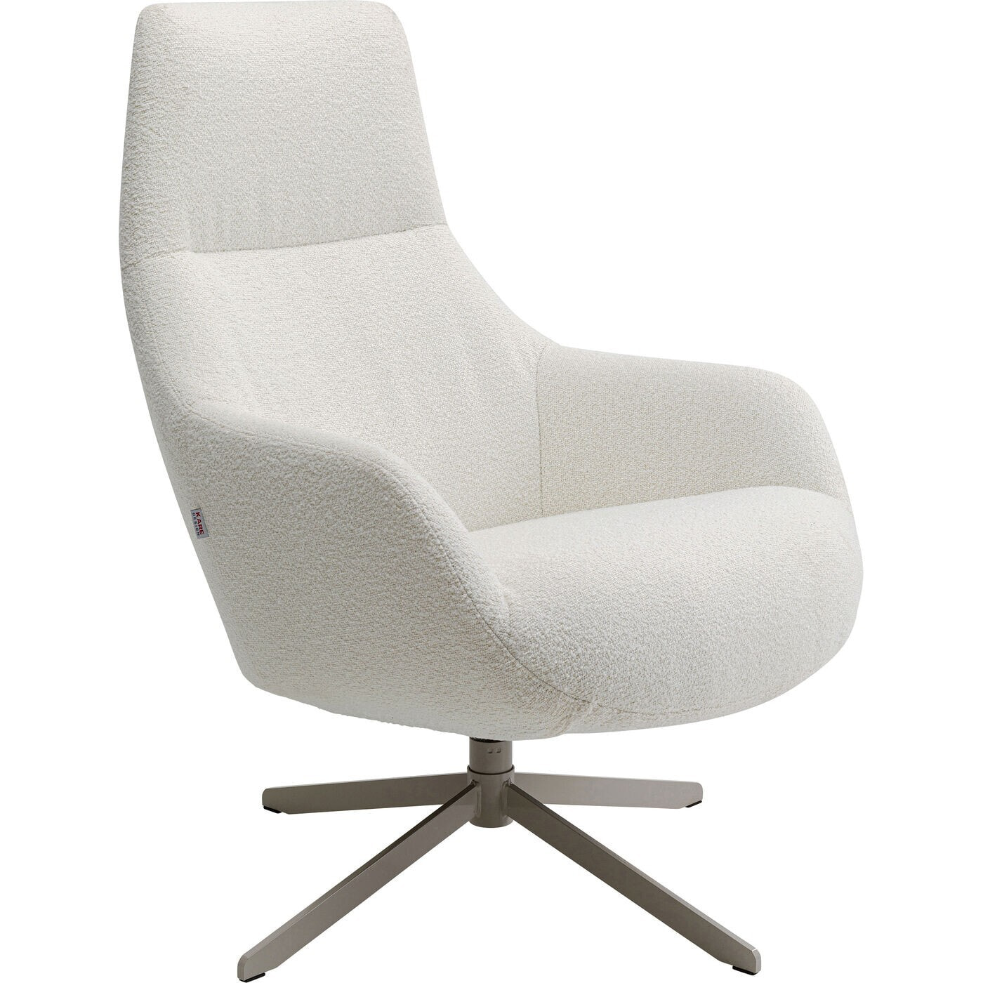 Fauteuil pivotant Mimi crème Kare Design