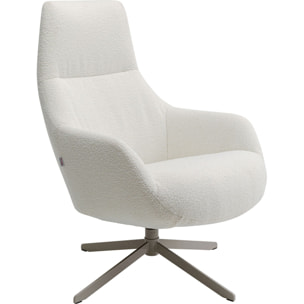 Fauteuil pivotant Mimi crème Kare Design