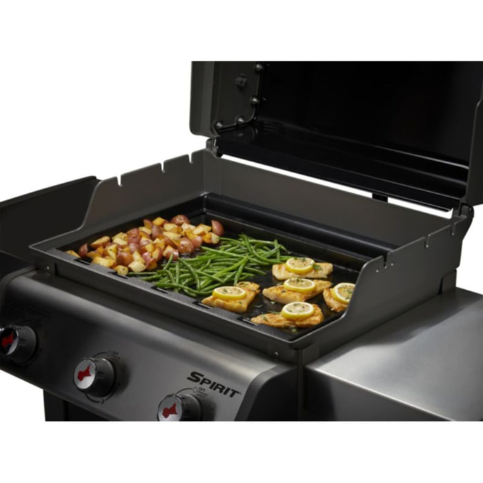 Plancha pour barbecue WEBER grand format pour spirit 3 bruleurs