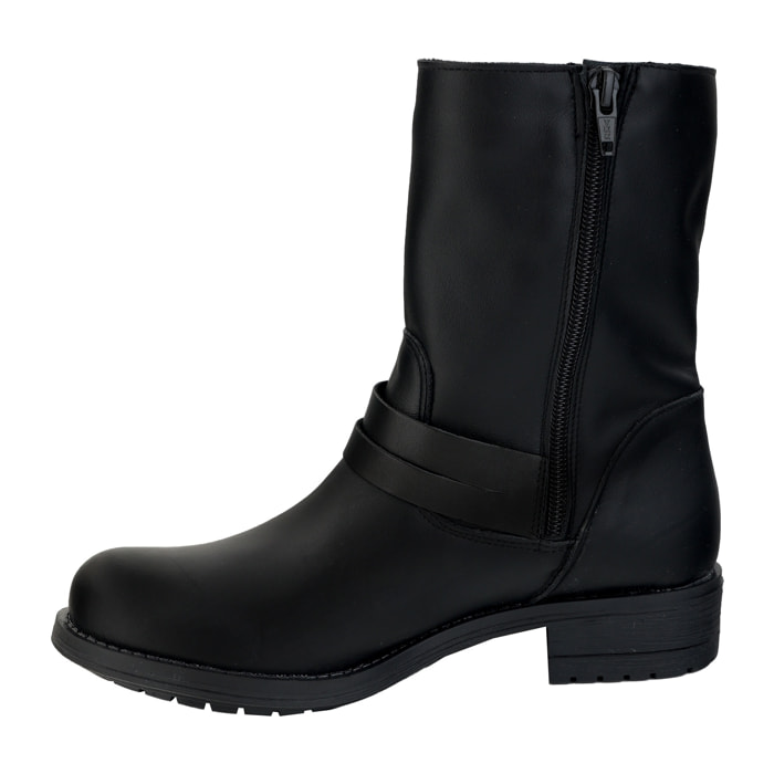 Stivaletti in pelle di vitello con cinturini