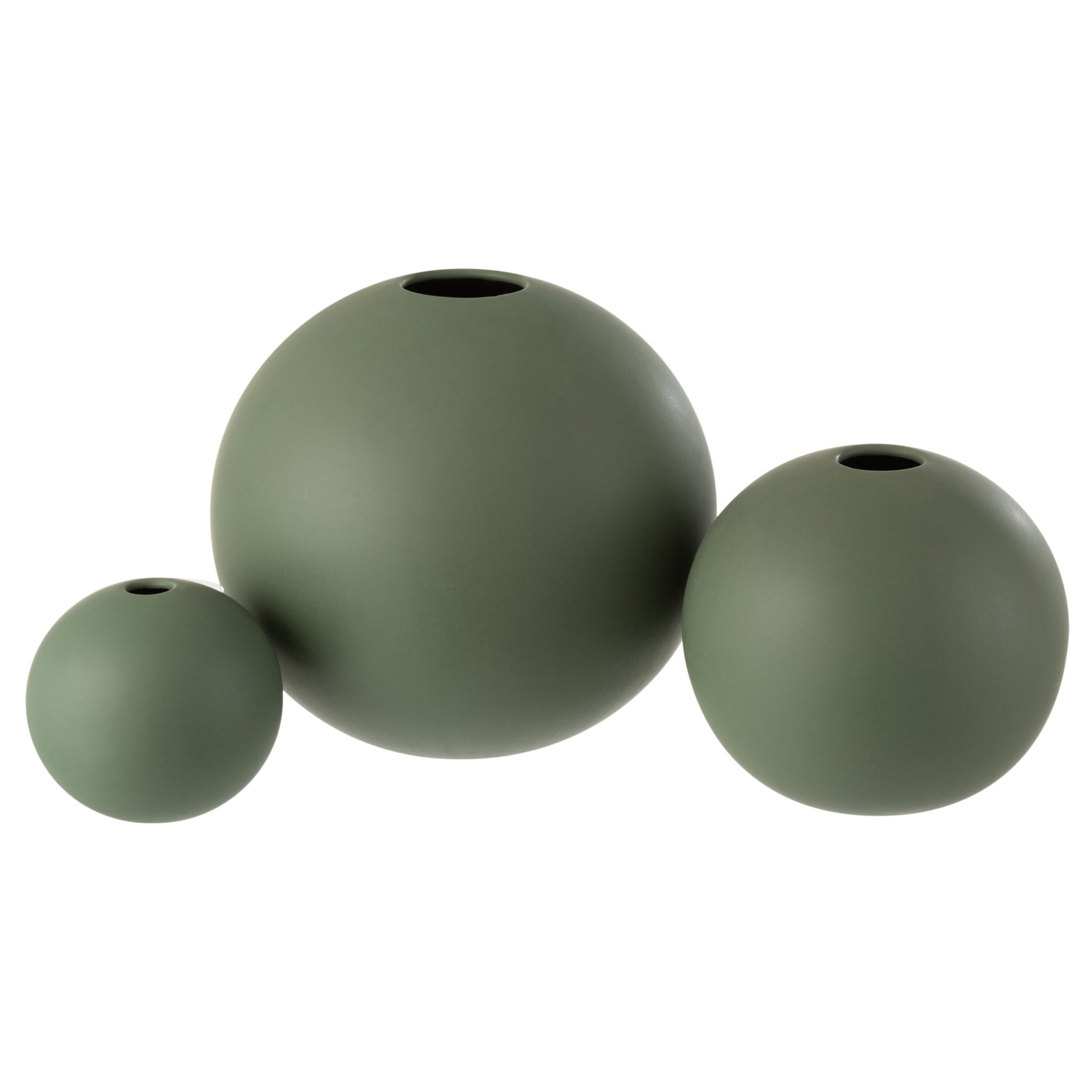 J-Line vase Boule - céramique - vert - large - Ø 25 cm