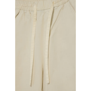 Pantalón Sunset de cintura elástica en beige