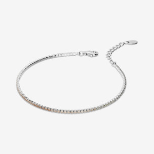 Bracciale Tennis con Cubic Zirconia Marroni 1.5mm