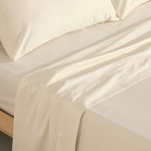 Ensemble de draps en satin, 157 fils Natural