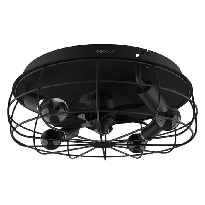 Cecotec Ventilateur de plafond avec lampe EnergySilence LampAero 600 Iron Design