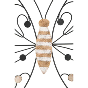 PANNELLO IN FERRO E LEGNO BUTTERFLY CM 39,5X1,5X33,5 MIN 2