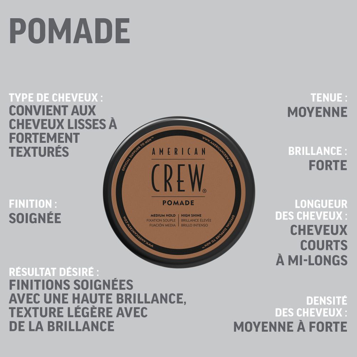 Pomade - Cire de Coiffage 85g