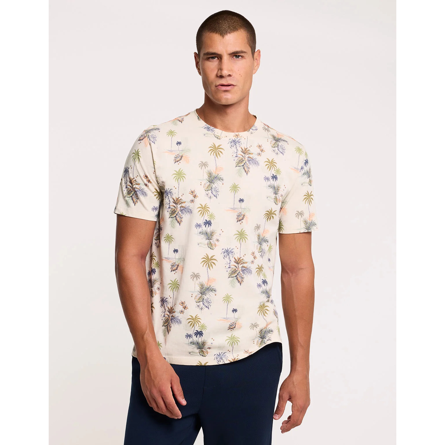 Camiseta Manga Corta Beige - Mauka