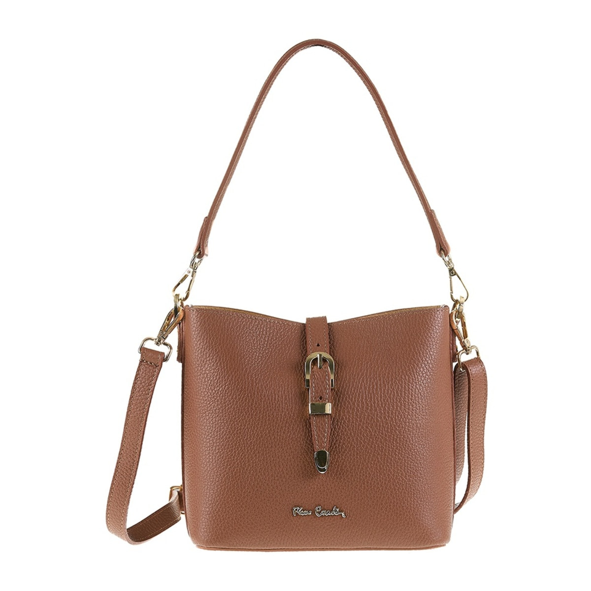 Borsa a spalla da donna Made in Italy - Modello Valeria Elite - 100% pelle - 22.0 x 19.5 x 10.5 cm