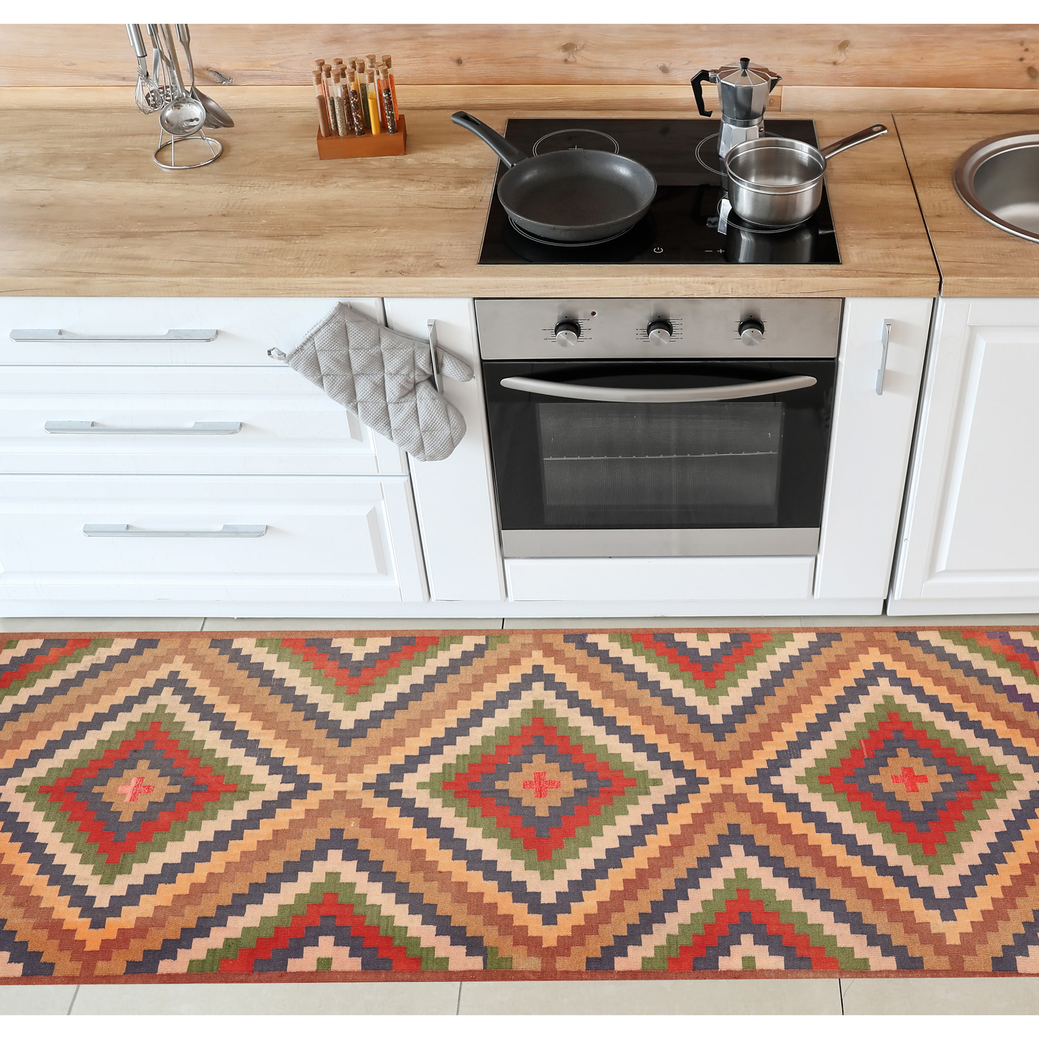 Alfombra de vinilo CERAMIKO, Zigurat 100x120 cm