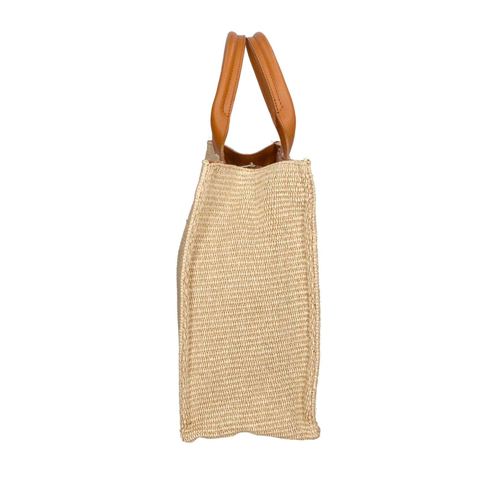 Borsa a mano da donna - Modello False - Misto pelle e tessuto - 31.0 x 41.5 x 15.5 cm