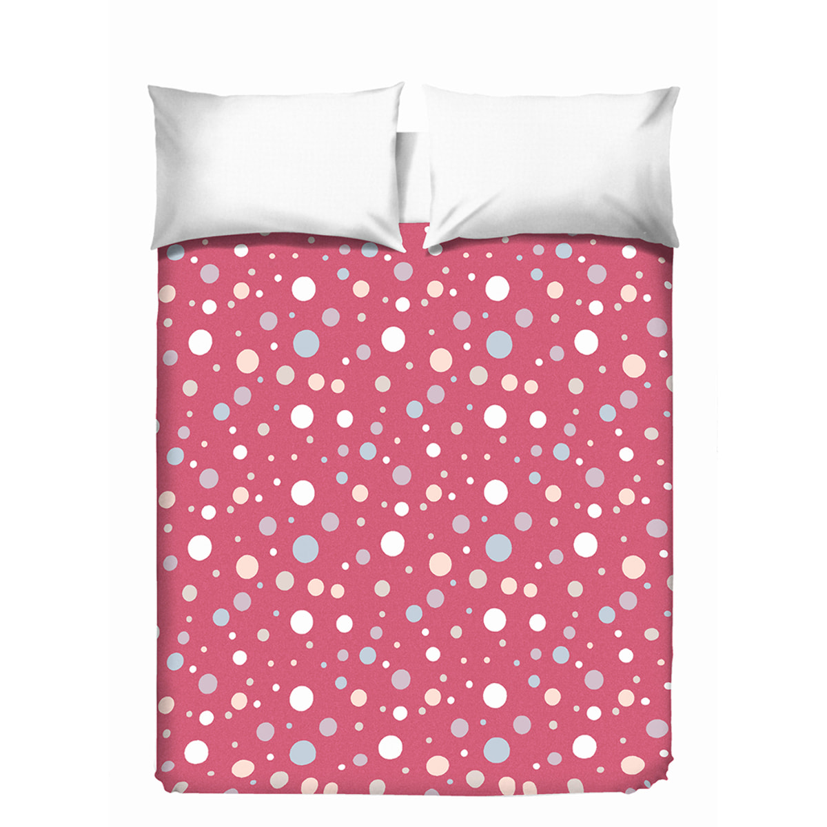 Copriletto di cotone Palla rosso