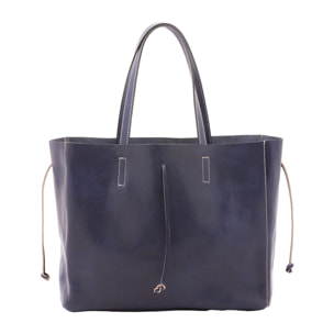 Borsa a spalla  unisex In Vera pelle Made in Italy 30x16x23 cm