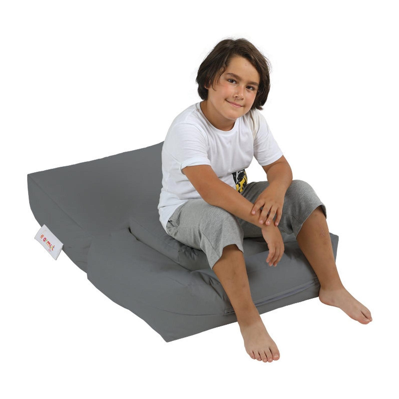 Sillón + puf para niños para exteriores humo