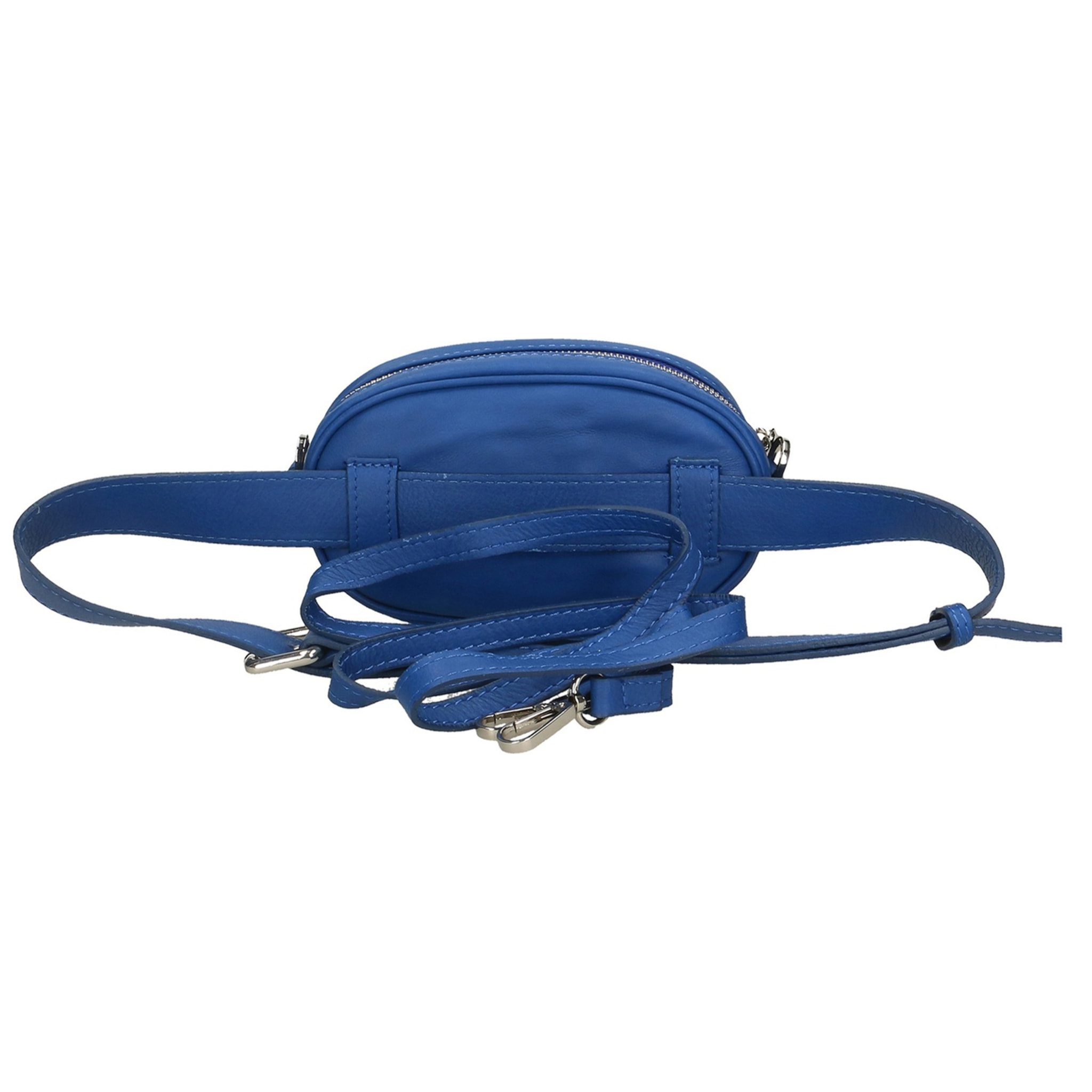 Borsa marsupio da donna in vera pelle sauvage con borchie. Prodotto artigianale italiano. Made in Italy - 12.0 x 19.0 x 7.0 cm
