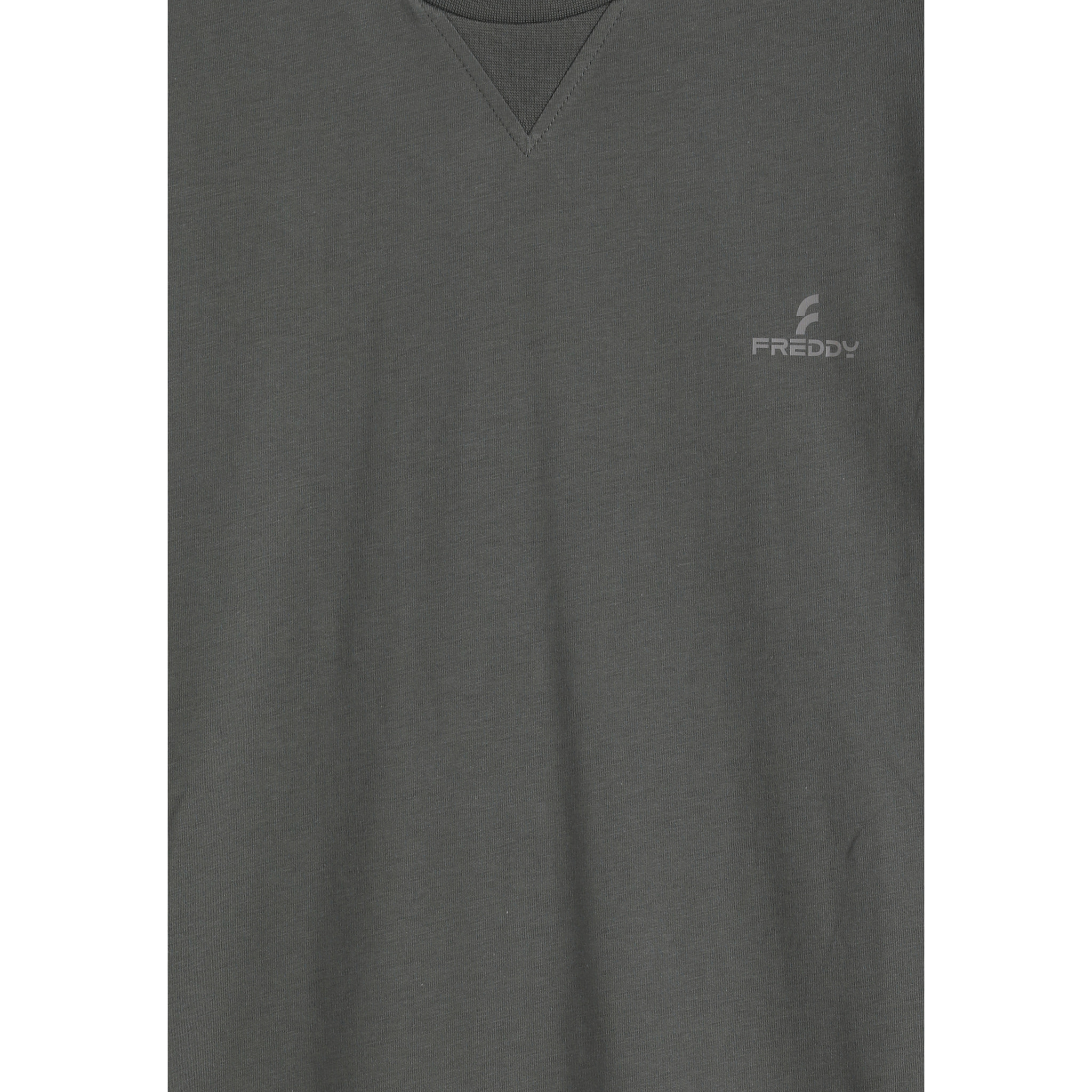 T-shirt Regular con Scollo girocollo e logo in tono colore