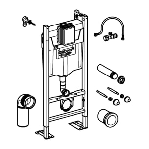 GROHE RAPID SL Project bâti support autoportant pour WC, 1.13m