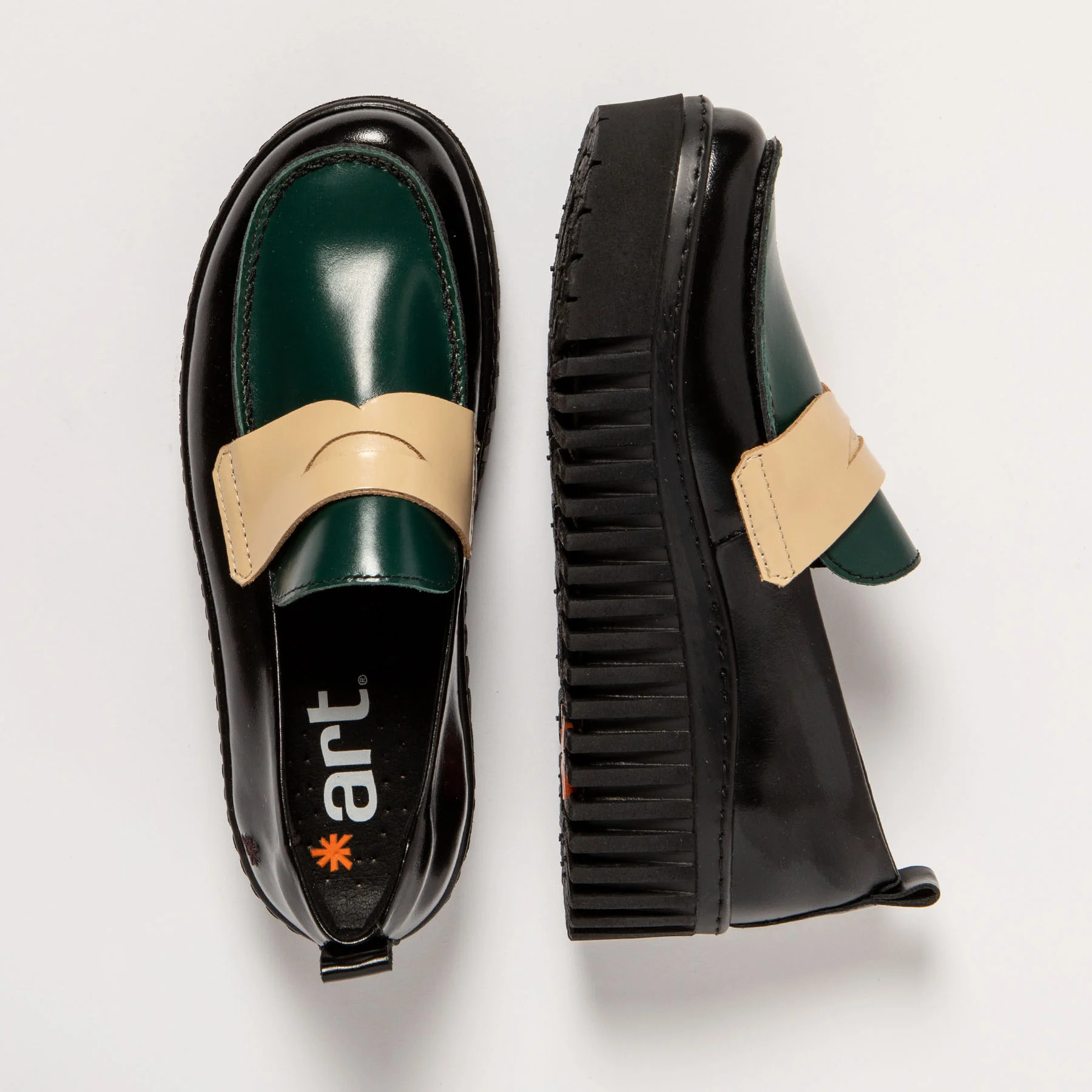 Zapatos 1530S NAPPA SHINNY BLACK-JUNGLE/BRIGHTON color Black-jungle