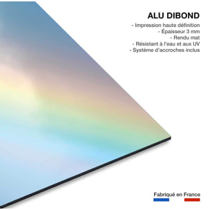 Tableau arc en ciel pastel Tableau alu Dibond