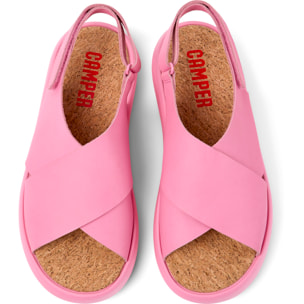 Sandalias - CAMPER Pelotas Flota - Rosa - Cuero liso