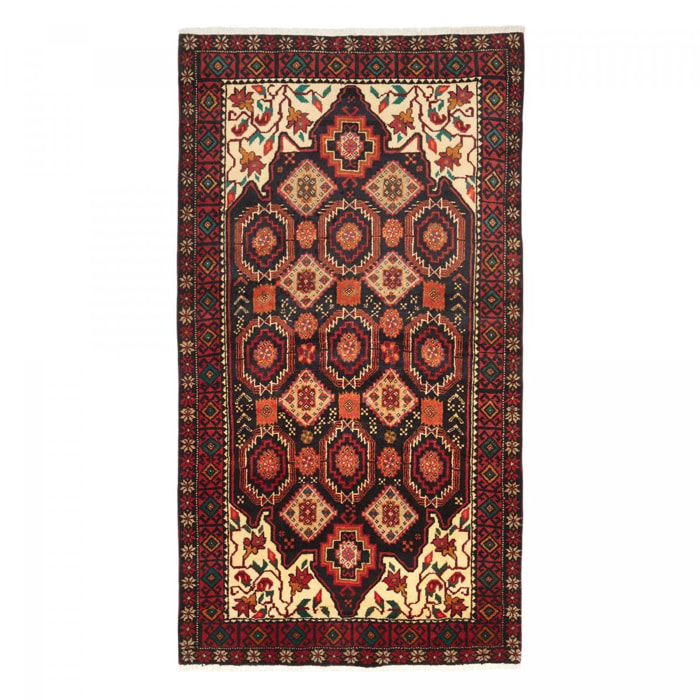 Tapis d'orient, motif oriental artisanal, noué main, AMAB